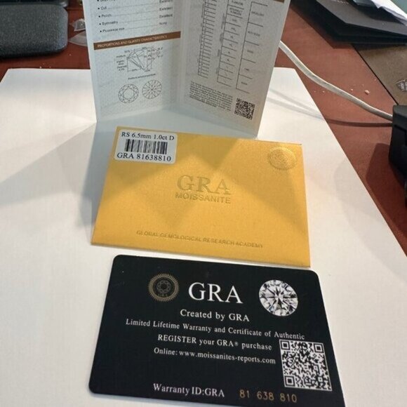 Custom 925 Sterling Silver Moissanite Ring Adjustable 1CT - Picture 9 of 15